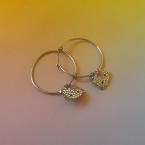 Hello kitty hoop earrings